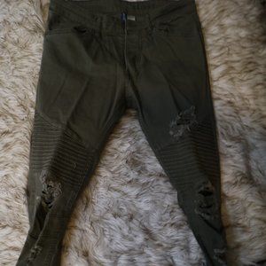 H&M Divided Skinny Pants 31 Green
